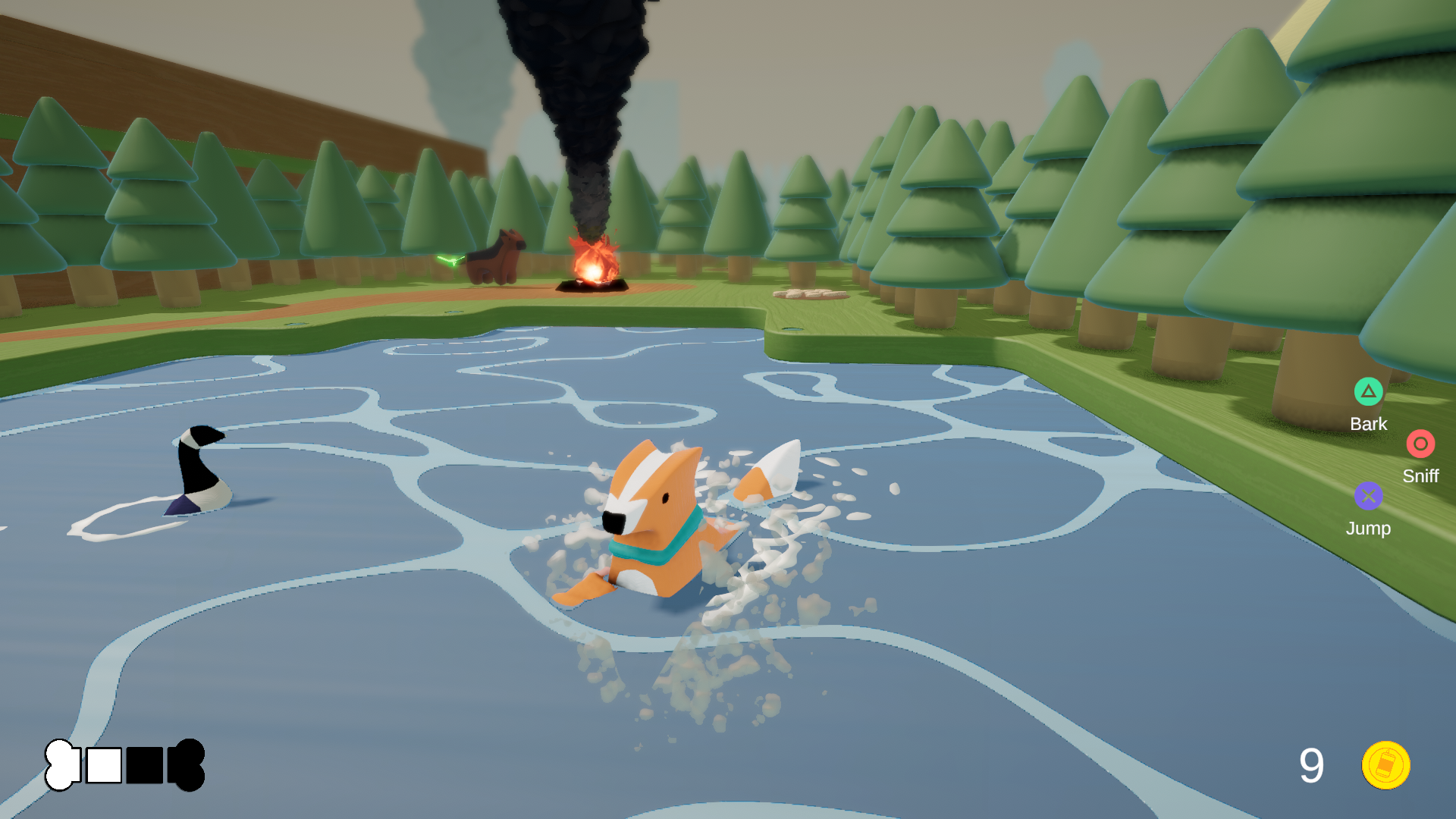 Swimming in the creek